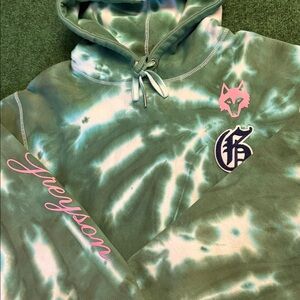 *EXTREMELY RARE* Greyson Masters Edition Tie-Dye Hoodie (Green & Pink / XL)